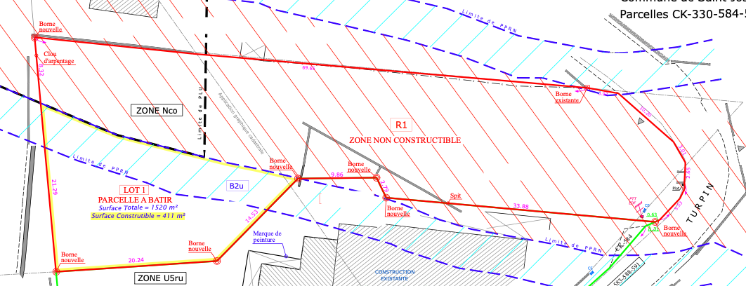 Parcelle à bâtir en zone U5rU - La Crête, Saint-Joseph (Réunion)